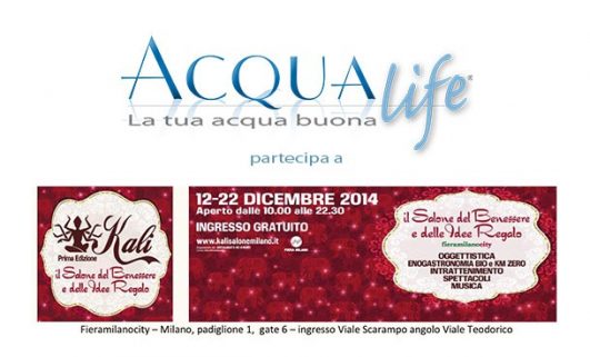 acqualife depuratori domestici partecipa - kali fiera benessere idea regalo 2014