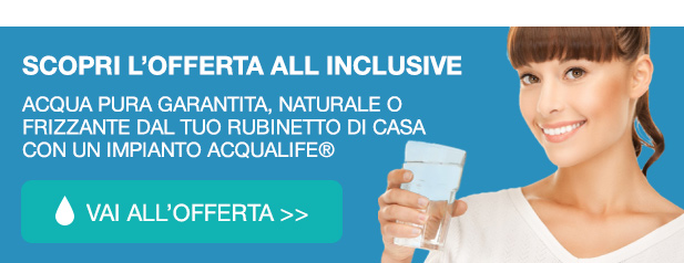 èacchetto all inclusive sui i depuratori d'acqua a osmosi inversa