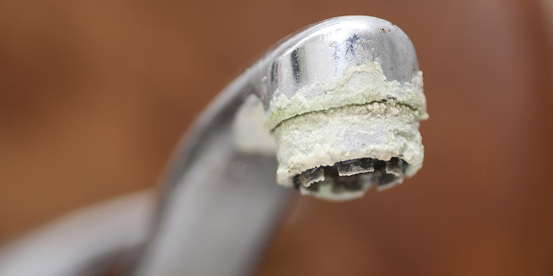 La durezza dell'acqua può causare la formazione del calcare