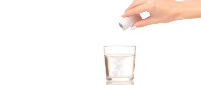 acqua povera di sodio con il depuratore
