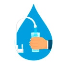 bere acqua del rubinetto evitando di consumare acqua in bottiglia di plastica