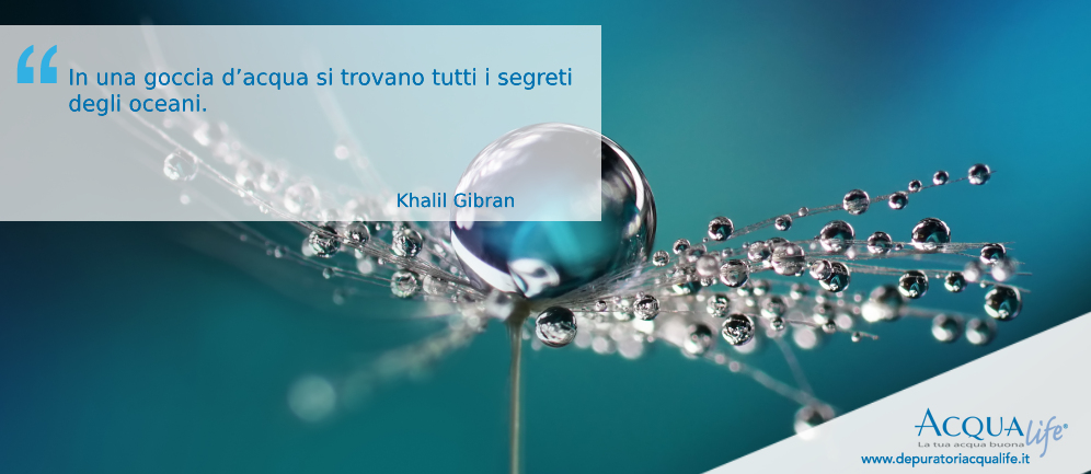 Frasi sull'acqua- goccia d'acqua