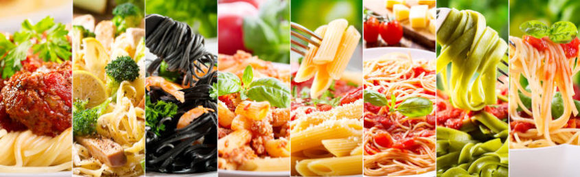 la pasta e i suoi condimenti