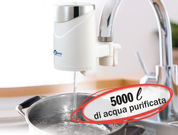 acqua purificata con pury