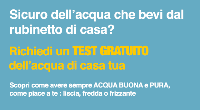 sicuro dell'acqua che bevi a casa?