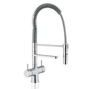 Depuratore acqua osmosi inversa Acquafidaty Compact Plus e rubinetto una via