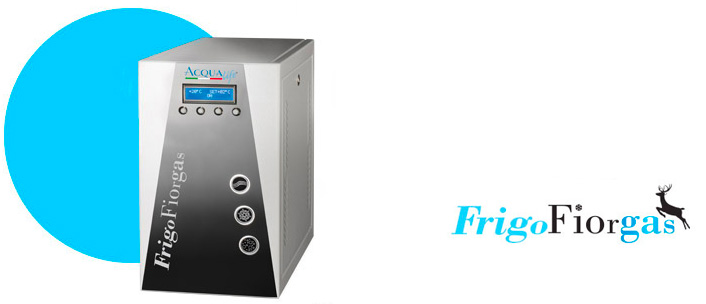 acqua gassata in casa grazie al refrigeratore Frigofiorgas