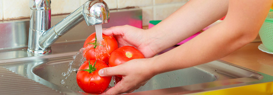 acqua depurata per lavare frutta, verdura e alimenti