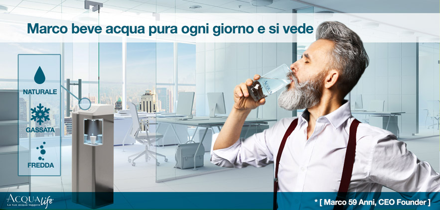 depuratore acqua per ufficio Acquality di Acqualife