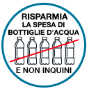 risparmia soldi in bottiglie di plastica