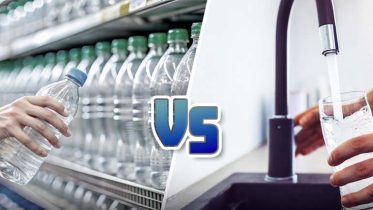bottiglie di plastica vs rubinetto della cucina