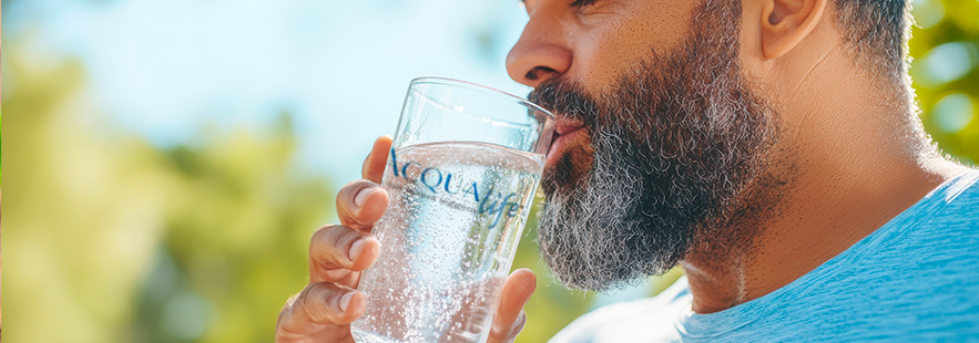 acqua gassata e frizzante con un depuratore acqua per la casa