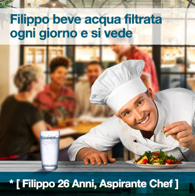 acqua filtrata nei ristoranti 