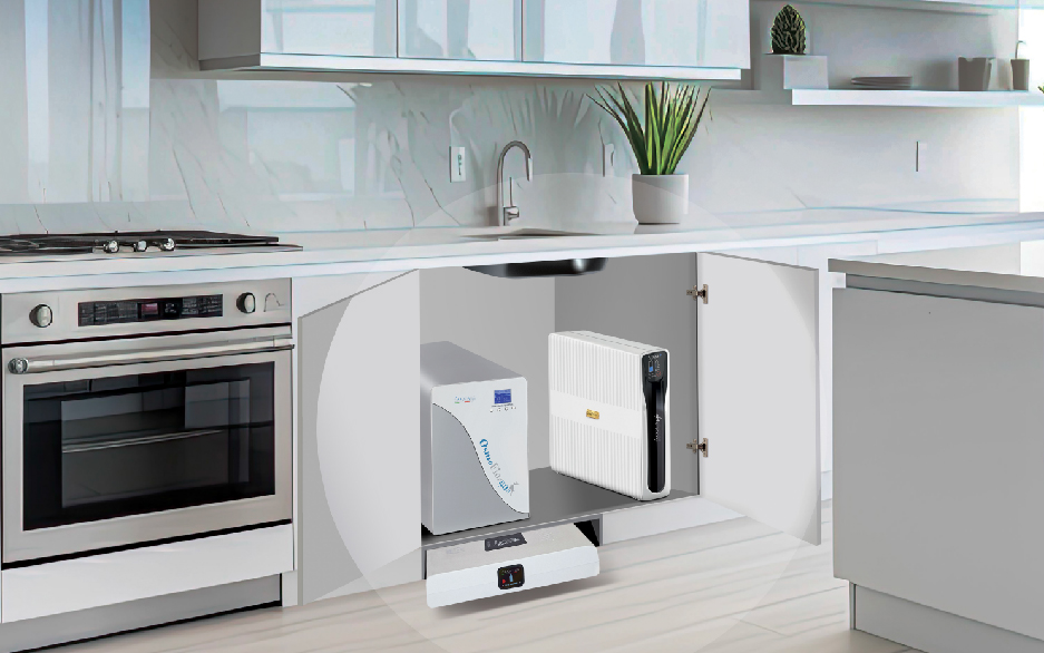 dispositivi di erogazione acqua installati in cucina