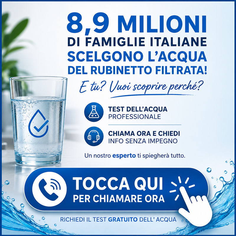 Test gratuito dell'acqua di casa