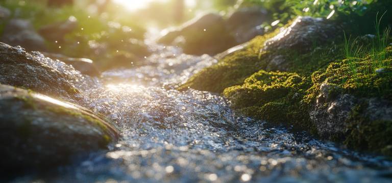 come si crea il calcare nell'acqua nel suo percorso
